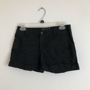 black shorts size 2